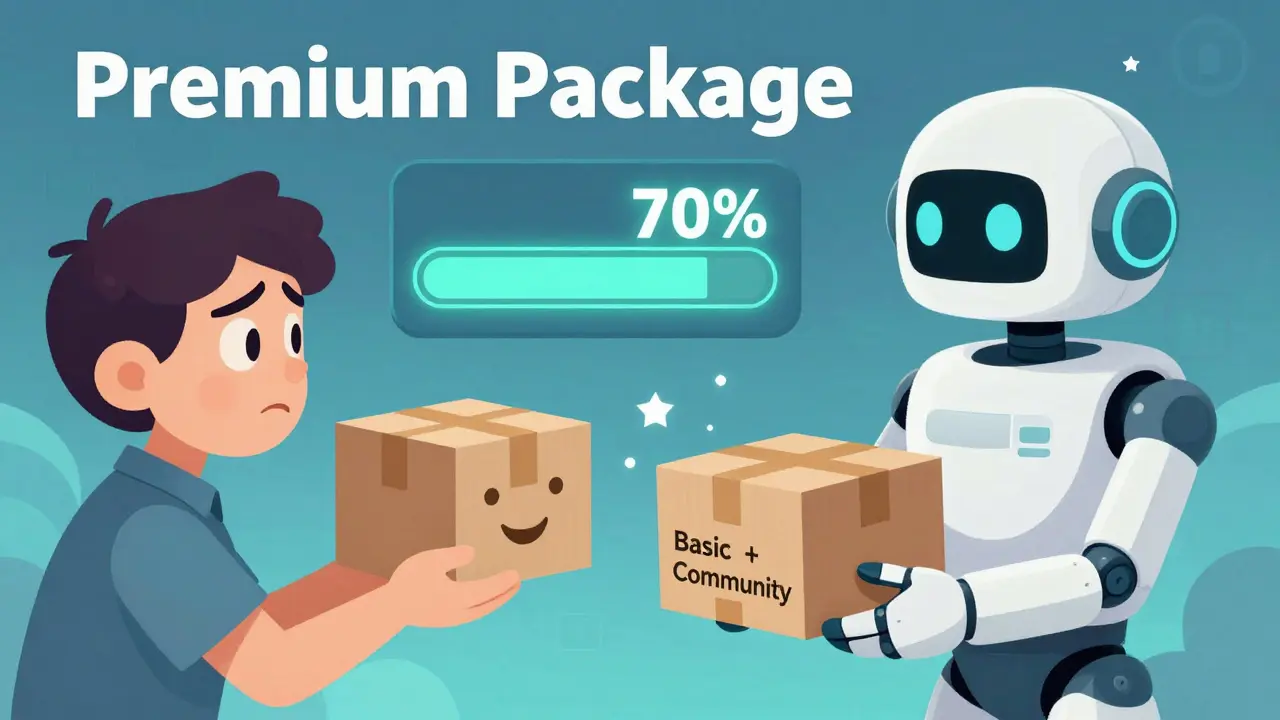 Клиент получает вместо дорогого пакета простое и понятное предложение с поддержкой.