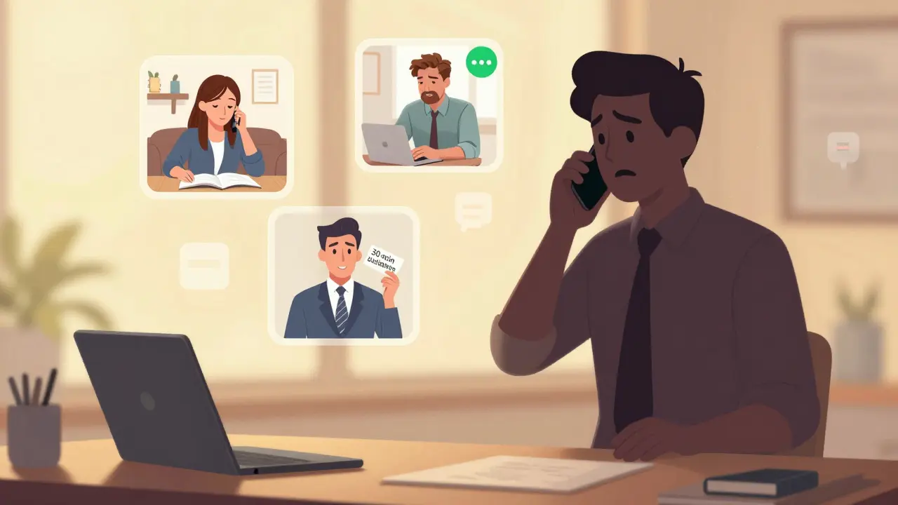 Персональный звонок с видеороликами, снимающими страхи клиента, при мягком свете заката.