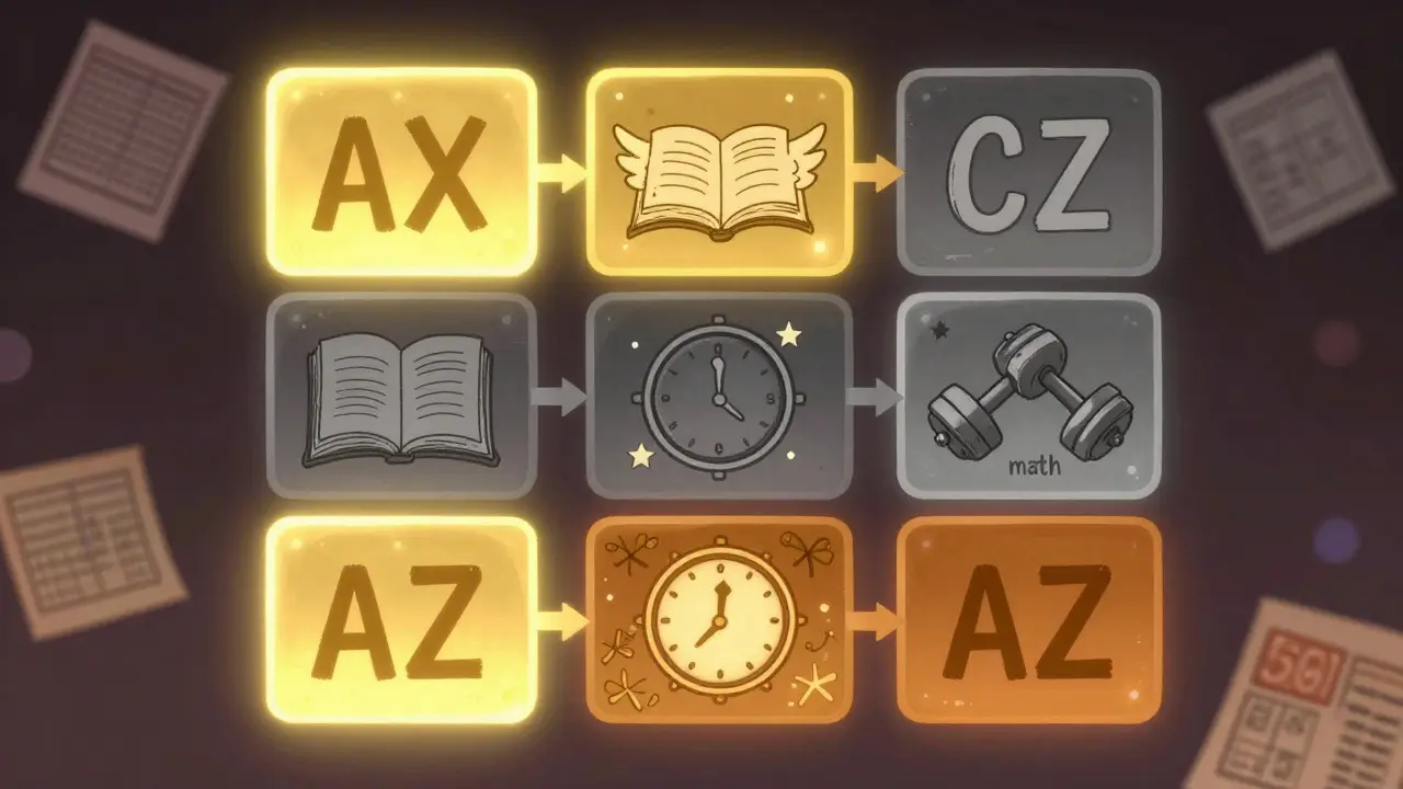 Волшебная матрица 3x3 с цветными сегментами курсов и движущимися стрелками.