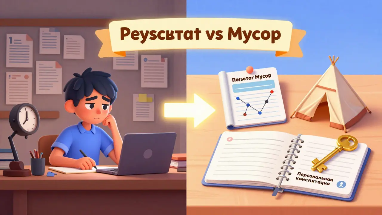 Сравнение хаотичных файлов и упорядоченных бонусов, ведущих к успеху.