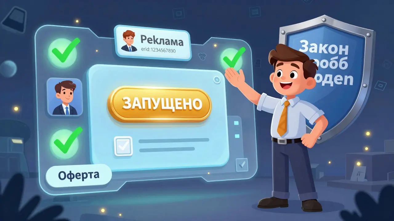 Образовательный центр успешно запущен: все юридические требования выполнены — оферта, согласие и маркировка рекламы на месте.