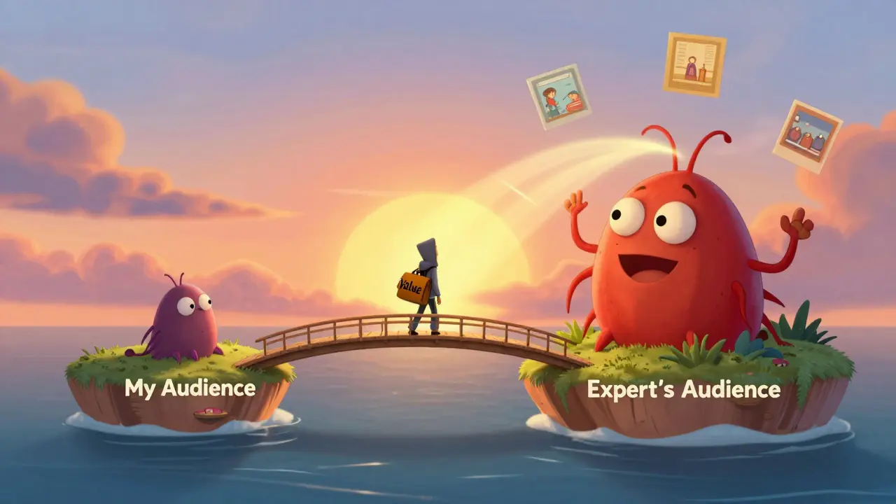 Мост в форме пиявки соединяет маленькую аудиторию с большой, перенося ценность и свет между ними.