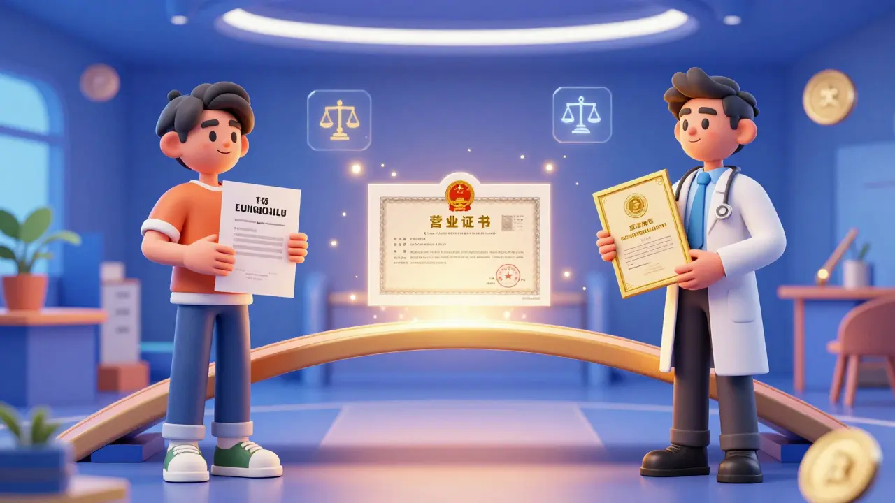 Метафора перехода от простого сертификата к официальному диплому через образовательную лицензию