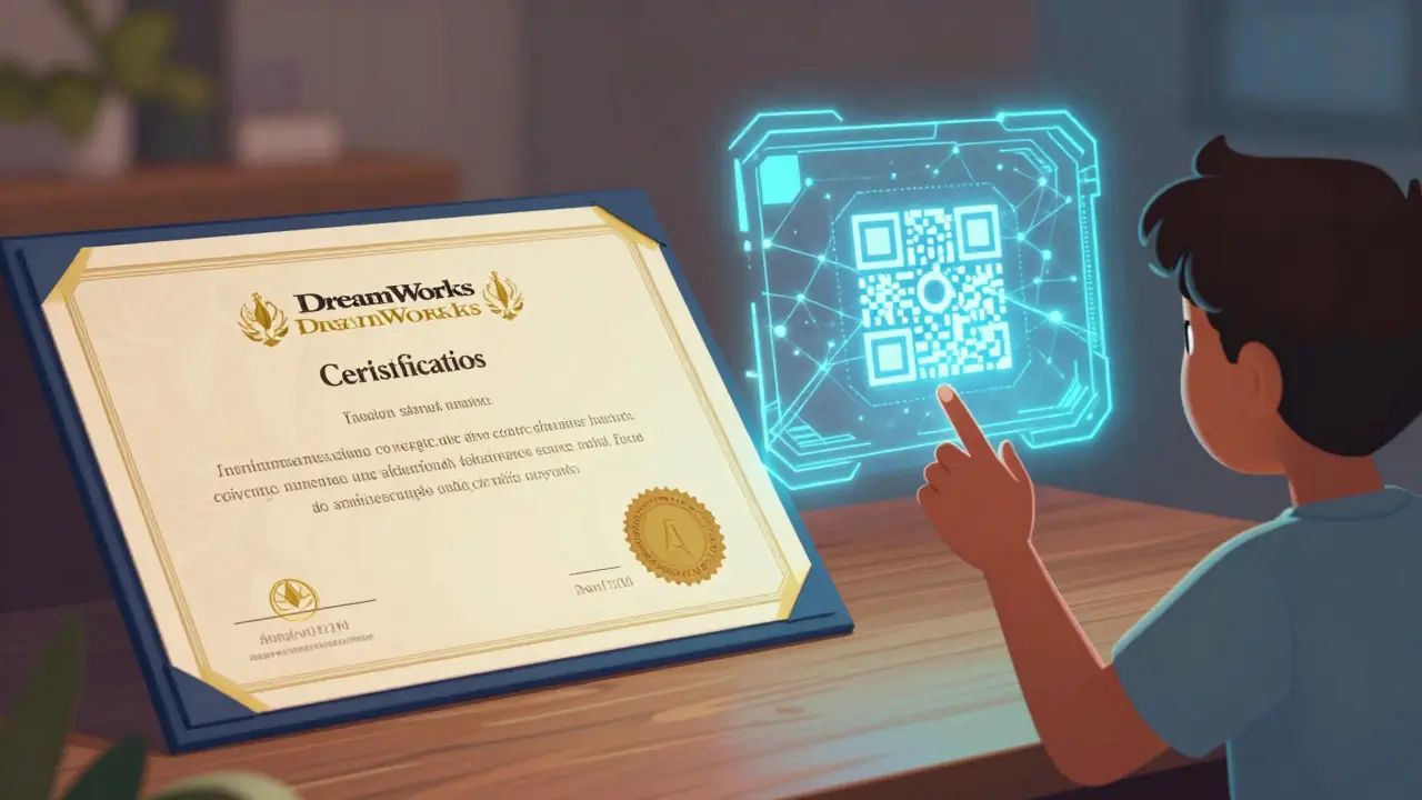 Стиль DreamWorks: переход от печатного диплома к цифровому сертификату